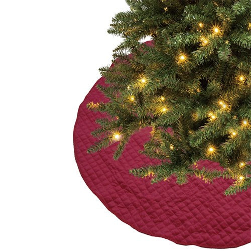 Red Quilted Tree Skirt 120cm