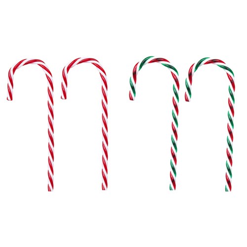 Candy Cane 22cm 2pk 2 assorted