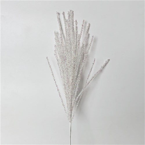 White Glitter Finish Stem 77cm