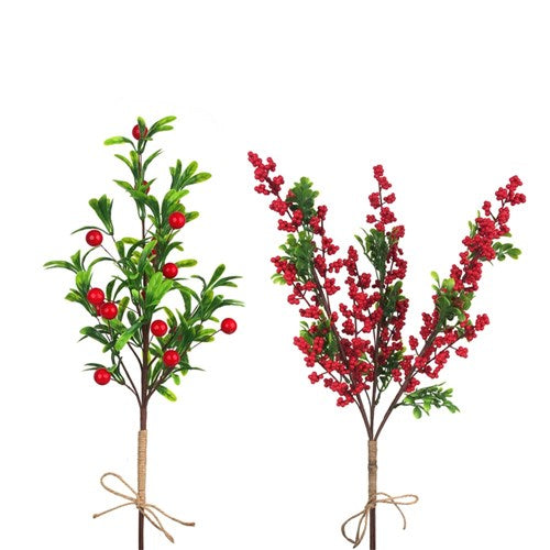 Berry & Foliage Stem 62cm 2 assorted