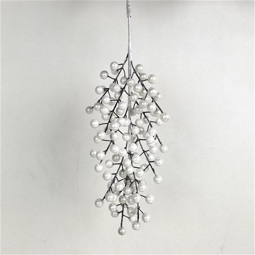 Pearl Finish Berry Stem 53cm