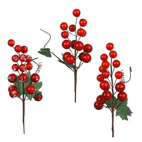 Red Berry Pick 3 assorted 27cm