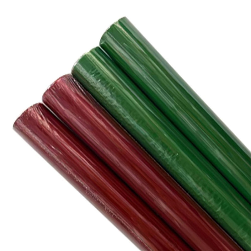 red and green Christmas cello wrapping roll 70cm x 5m