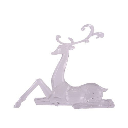 Sitting Acrylic Reindeer 33cm