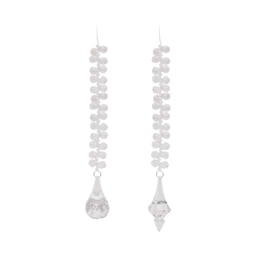 Tree Ornament 28cm Acrylic Drop s 2 assorted