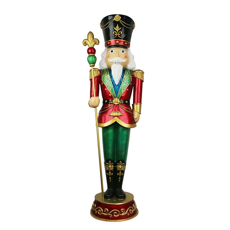 183cm traditional polyresin Christmas nutcracker
