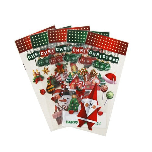 Christmas Cello Loot Bags 5 assorted 25Pk