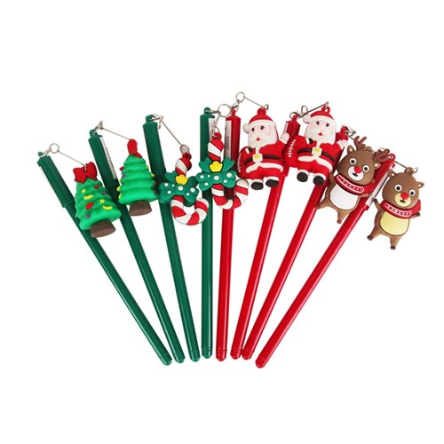Christmas Pen 4 assorted 17cm