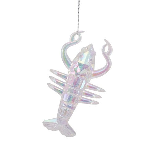 Tree Ornament 10cm Irridescent Lobster