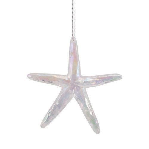 Tree Ornament 10cm Irridescent Starfish