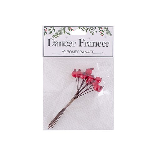 Mini Pomegranate Picks 10Pc