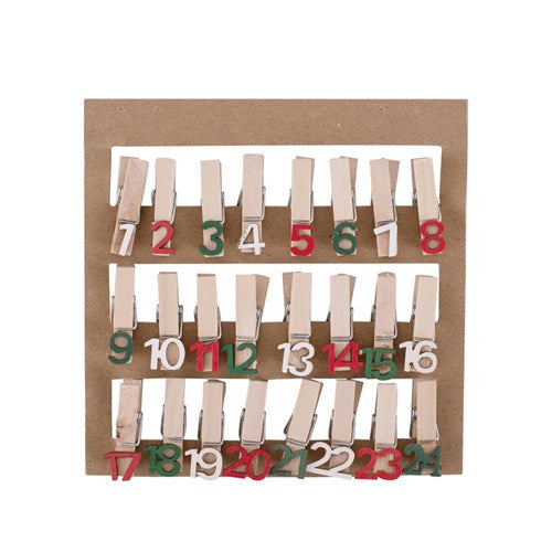 24 Days Of Christmas Pegs