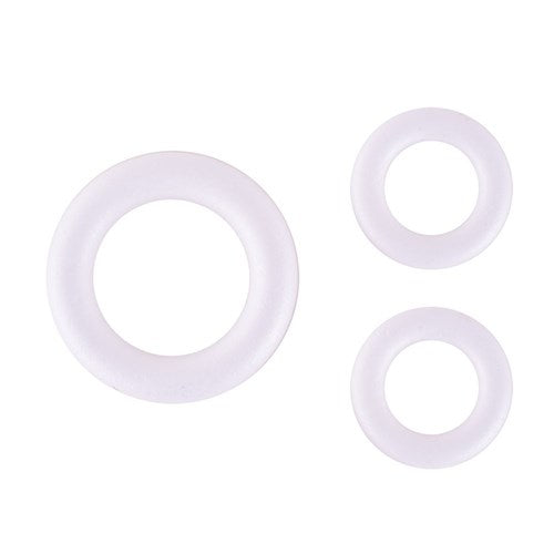 DIY Polyfoam Wreath 15cm 20cm2pk 2 assorted