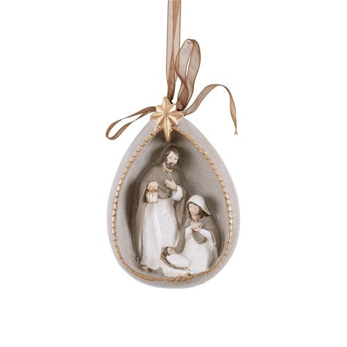 Polyresin Nativity Ornament 11cm
