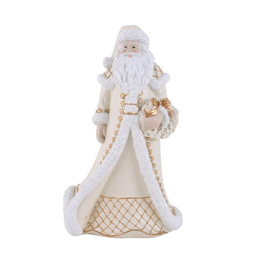 Ivory Polyresin Santa 18X13X31cm