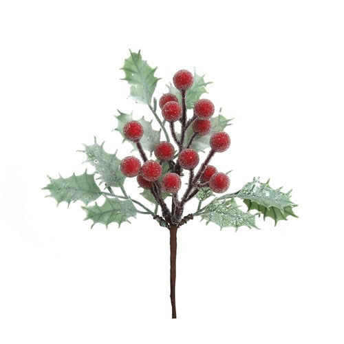 Holly Berry Bunch 16cm