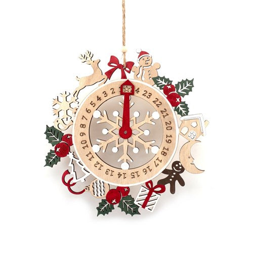 Christmas Advent Hanging Sign 22cm