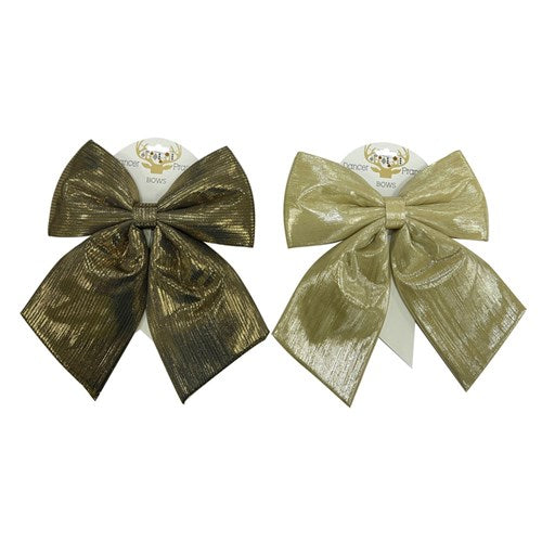 Bow Champagne & Bronze 20X24cm 2 assorted