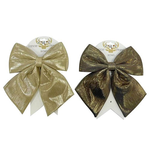 Bow Champagne & Bronze 34X28cm 2 assorted