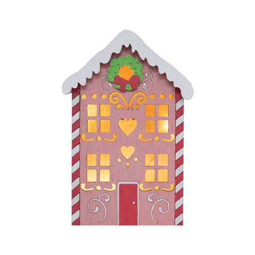 Candy House Pink Light Up 12.5X18.5X9cm