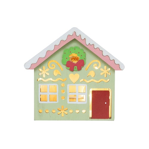 Mint Candy House Light Up 13.5X13X8cm