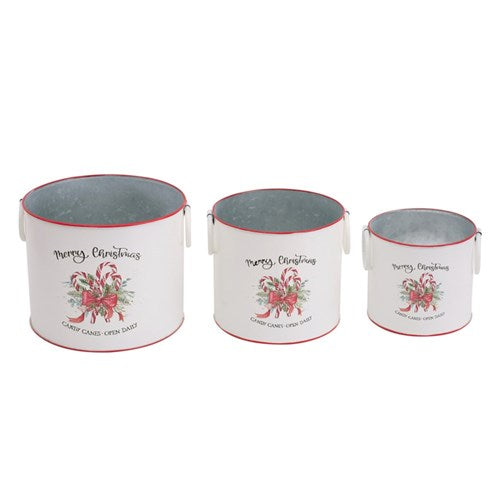 S3 Metal Buckets L21X17cm M17X15cm S14X12.5cm