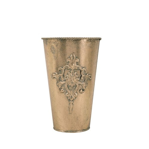 Antique Rose Metal Planter 15.5X23.5cm