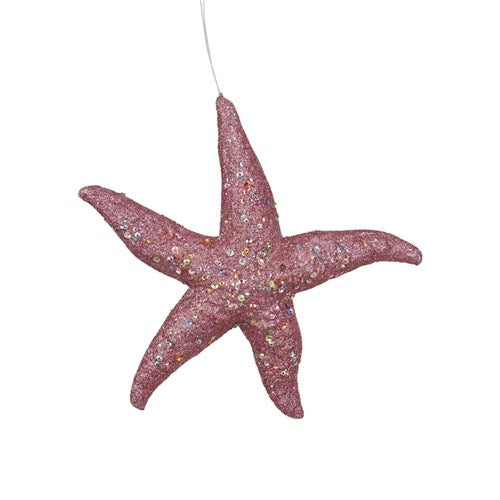 Tree Ornament 23X3.5cm Rose Starfish