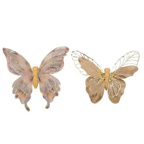 Champagne Butterfly 30cm 2 assorted