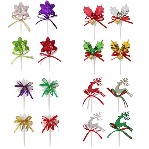 Cake Toppers 4 assorted 4Pk