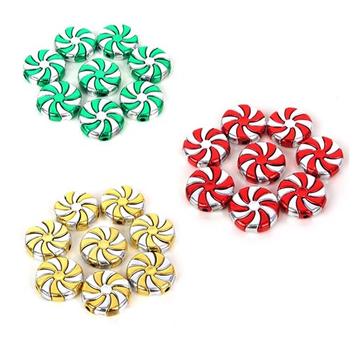 DIY Candy Swirls 8Pk 2.5cm 3 assorted
