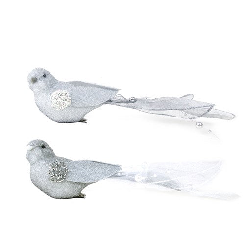 Silver Bird 25cm 2 assorted