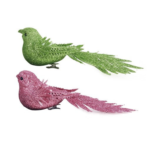 Mint & Pink Bird 16cm 2 assorted