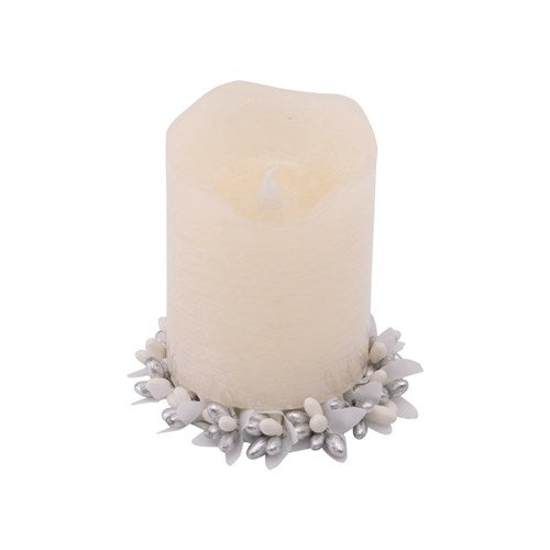 Candle Wreath 7.5cm White Berry