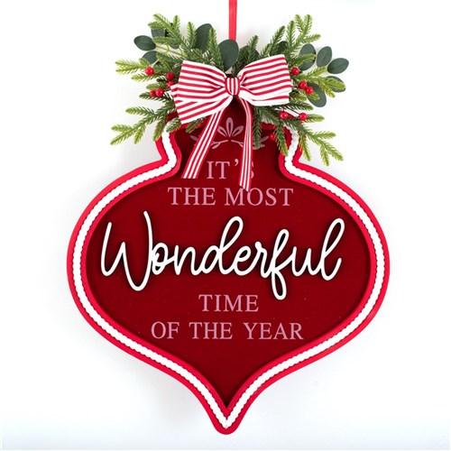 It The Most Wonderful Time Of The Year Sign 39X2X33.5cm