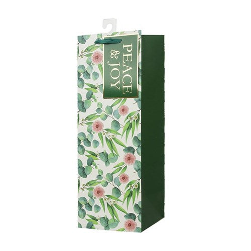 Bottle Bag Australiana Botanical 13X36X12cm