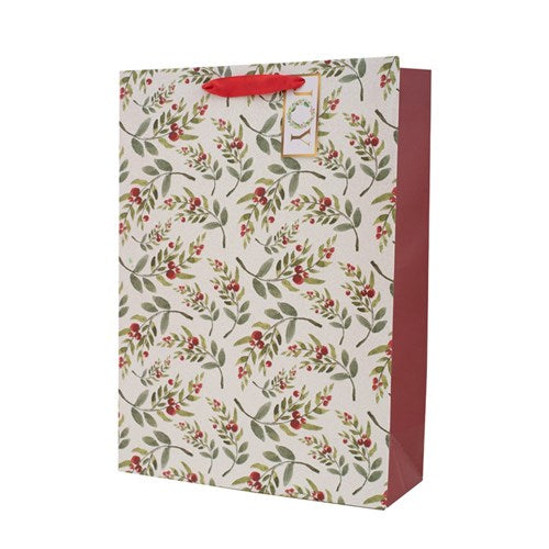 Gift Bag Christmas Berry 30x42x12cm Xlarge