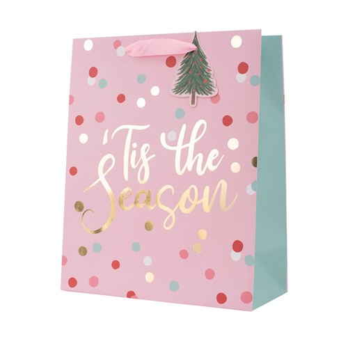 Gift Bag Tis The Season 26x32x12cm Large