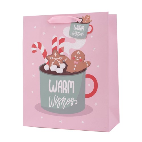 Gift Bag Warm Wishes 26x32x12cm Large