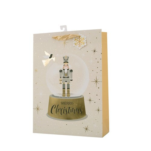 Gift Bag Nutcracker Snowglobe 30x42x12cm Xlarge