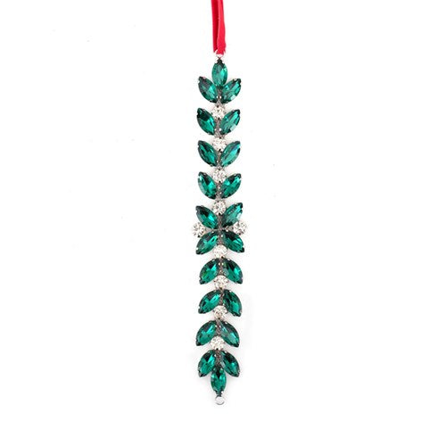Emerald Crystal Drop Tree Deco 14.6cm