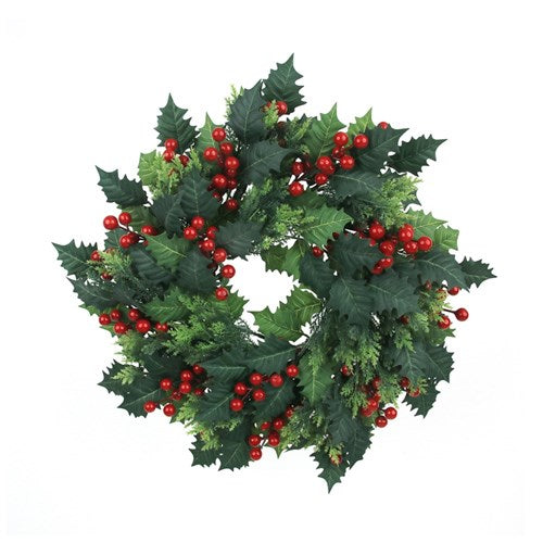 Holly Berry Wreath 45cm