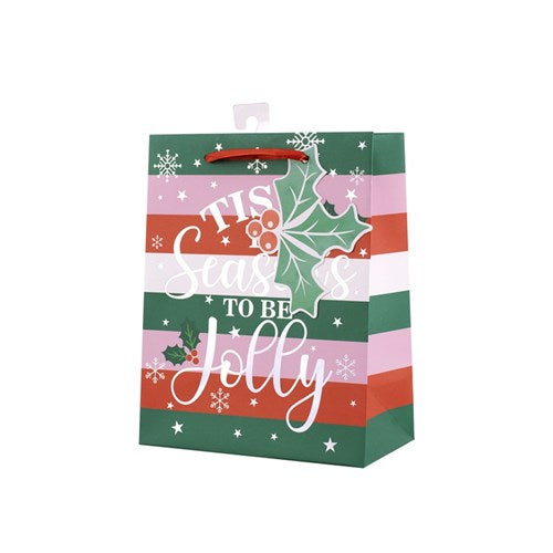 Gift Bag Tis The Season 18x23x10cm Medium