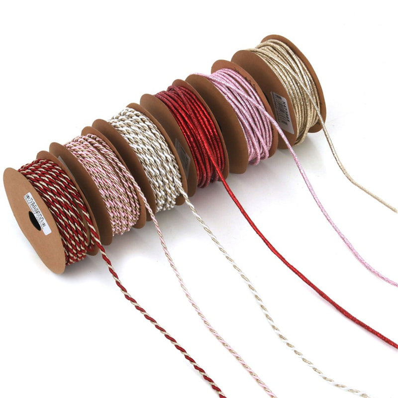 3m metallic Christmas decorative cord assorted designs