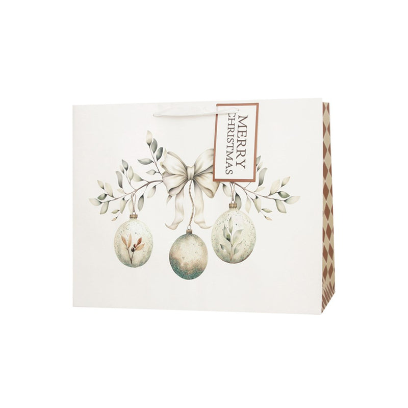 extra large horizontal ornament Christmas gift bag