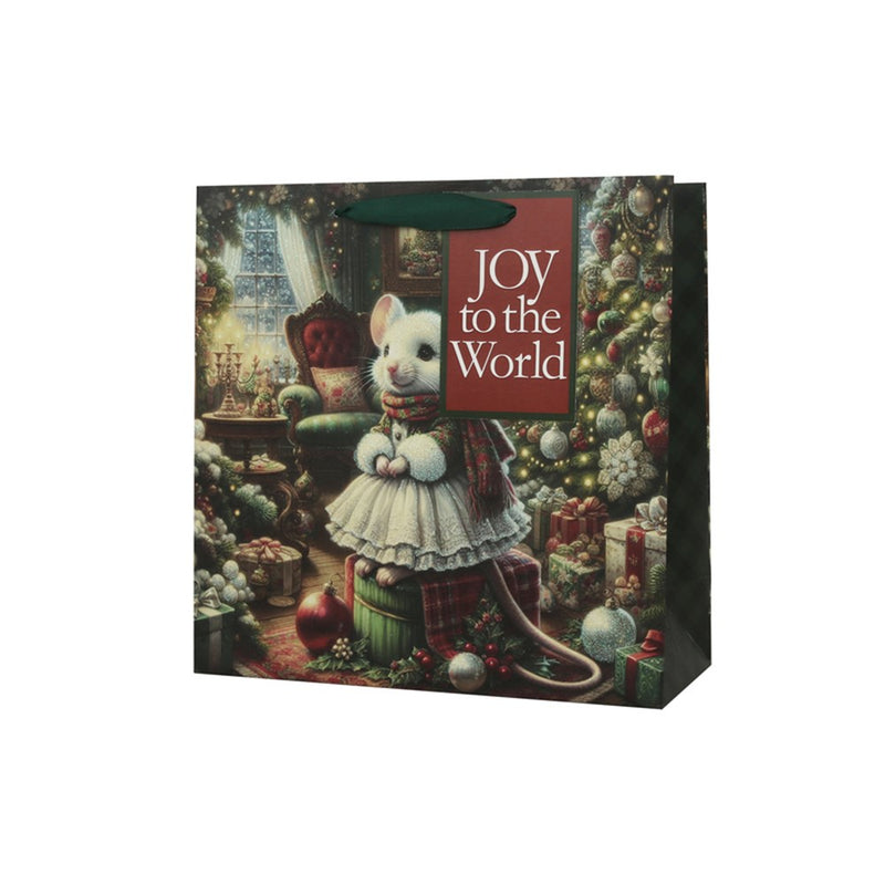 large Christmas mouse design gift bag