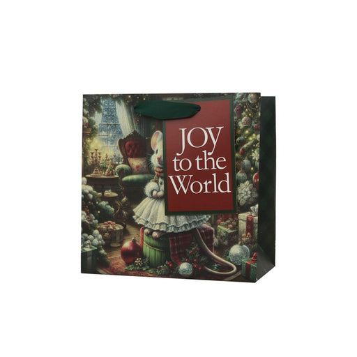 medium Christmas mouse gift bag