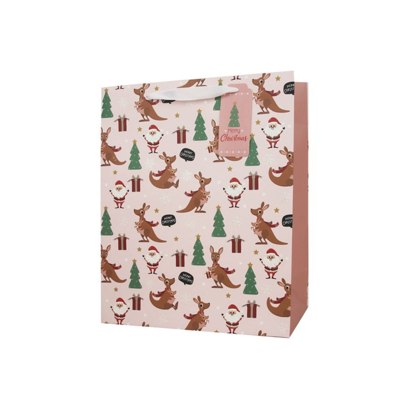 large Australiana Christmas gift bag