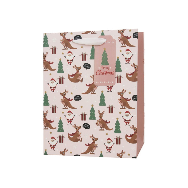 medium Australiana Christmas gift bag