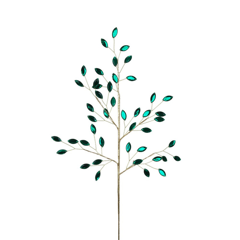 75cm emerald crystal Christmas decorative stem